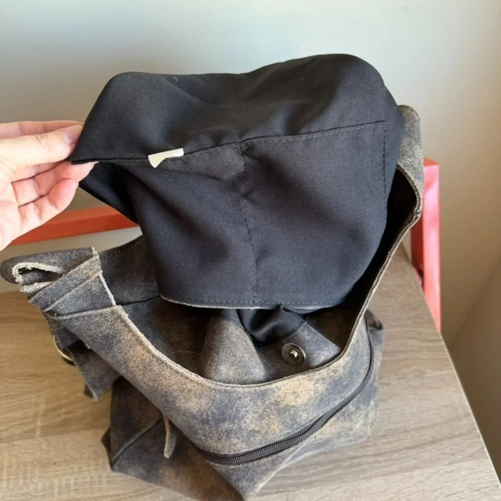 Cofi Genuine‎ Leather Black & Bronze Splatters Hobo Bag Purse Coastal Cowgirl